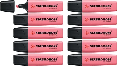 Produktbild von Textmarker - STABILO BOSS ORIGINAL Pastel - 10er Pack - Kirschblütenrosa