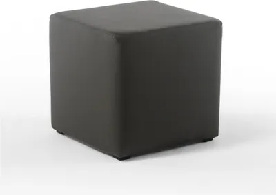 Produktbild von Sitzwürfel Sitzhocker Schminkhocker Hocker Kunstleder Braun 45x45 cm