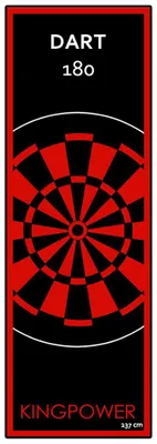 Image de Dart Tapis 237 x 80 cm Tournoi Fléchettes Paillet Kingpower