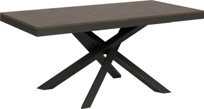 Immagine prodotto di ITAMOBY - Tavolo allungabile 180/284x90 cm Volantis Evolution noce telaio e gambe antracite