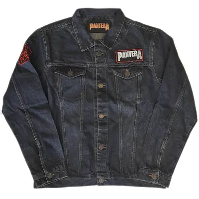 Produktbild von Pantera - "Vulgar Display Of Power" Jeansjacke Gewaschen für Herren/Damen Uni RO3220 (XXL) (Jeansblau)