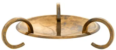 Produktbild von Casa Padrino Luxus Servierteller / Servierschale Vintage Messingfarben Ø 56 x H. 14,5 cm - Hotel & Restaurant Accessoires
