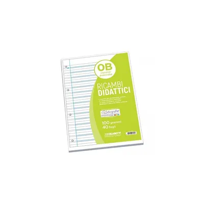 Produktbild von Blasetti 7432, Einfarbig, Grün, Hellblau, Weiß, A4, 40 Blätter, 100 g/m², Liniertes Papier