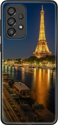Produktbild von König Design Hülle kompatibel mit Samsung Galaxy A33 5G Kunststoff Soft Handyhülle - Handy Case Eifelturm