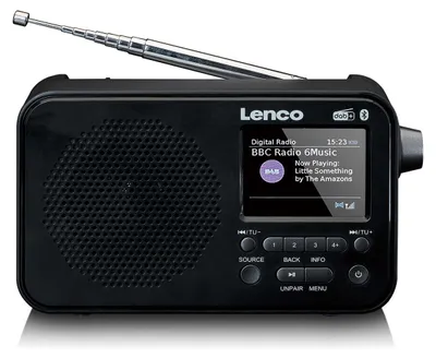 Immagine prodotto di Radio FM DAB+ portatile con Bluetooth, display da 2,4", nero