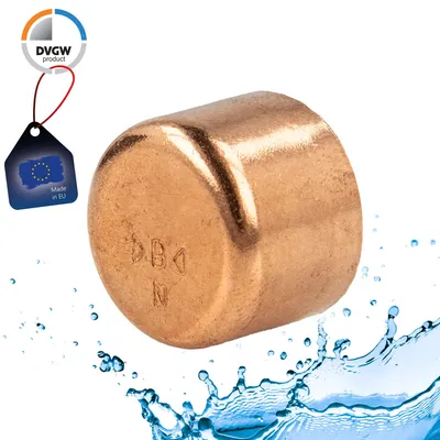 Zdjęcie produktu dla Miedziana nasadka lutownicza i - typ 5301, DVGW - 22 mm