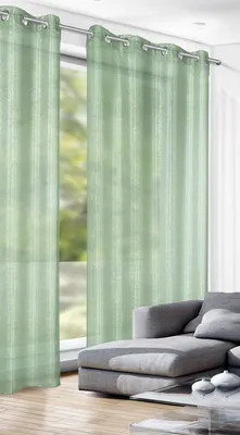 Produktbild von Ösenschal "Ciel" - Vorhang mit Ösen von Albani: 245x135cm / Grün Größe (HxB): 245x135cm Farbe: Grün