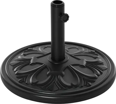 Produktbild von Sonnenschirmständer13kgSchirmständerSchirmstangenmit35mm/38mm/48mmDurchmesserSchirmhalterfürGarten,Balkon,AntikSchwarz