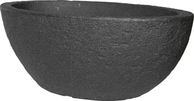 Produktbild von Pflanzkübel Kunststoff Oval Stone Steinoptik 60 cm 24 L anthrazit