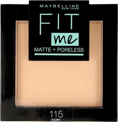 A Maybelline Fit Me! Matte + Poreless Powder compact.