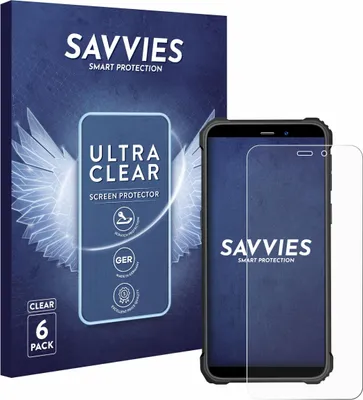 Produktbild von 6x Für Oukitel WP32 Pro Schutzfolie Savvies Displayschutz Display Schutz Folie Klar Transparent