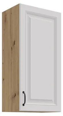 Produktbild von Hängeschrank 45 cm Stilo Weiß + Eiche Artisan Küchenzeile Küchenblock Küche Landhaus Höhe 90 cm