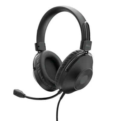 Produktbild von Trust HS-250, Kabelgebunden, Anrufe/Musik, 20 - 20000 Hz, 214 g, Kopfhörer, Schwarz
