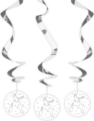 Produktbild von 3 Spiral Hängedeko Christliche Symbole