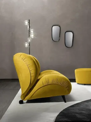 Produktbild von Sessel Einsitzer Luxus Polster Möbel Wohnzimmer Textil Lounge JVmoebel
