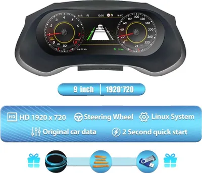 Zdjęcie produktu dla Cyfrowy klaster, ekran IPS 12,3 cala, łatwa instalacja, do Seat Leon