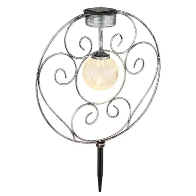 Produktbild von LED Solarleuchte, Erdspieß, Kugel, Glas, H 41 cm