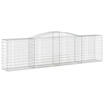 Immagine prodotto di vidaXL Gabbione ad arco alto 400x50x100/120 cm Ferro zincato