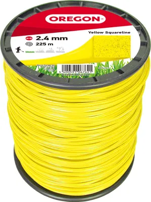 Produktbild von Oregon Gelber Freischneidefaden quadratisch Yellow Squareline, 2,4 mm Durchmesser, 22 m Länge