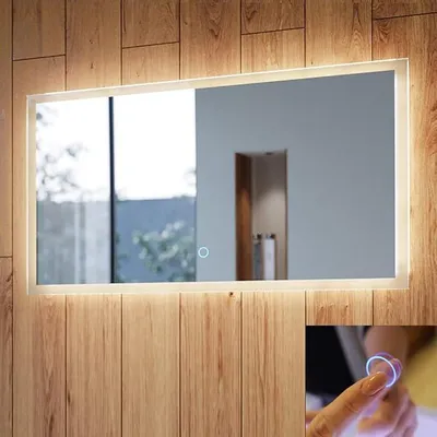 Productafbeelding van Badkamerspiegelkast met LED-verlichting, 140 cm, met touchbediening en LED-achtergrondverlichting