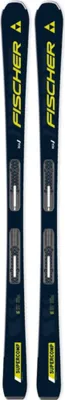 A pair of skis on a white background.