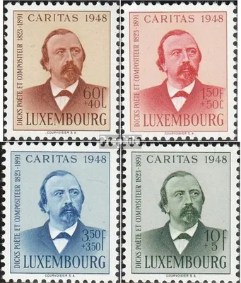 Produktbild von Briefmarken Luxemburg 1948 Mi 435-438 (kompl.Ausg.) mit Falz Caritas