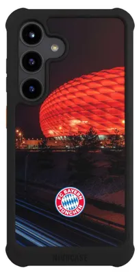 Produktbild von NIVOCASE Hülle für Samsung Galaxy S24  Stoßfeste Handyhülle NIVOmax Case Schwarz FC Bayern München FCB Stadion