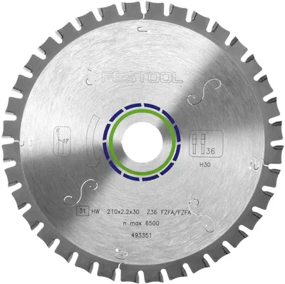 Productafbeelding van Festool vlakke zaagblad 210x2,2x30 F36 | 493351