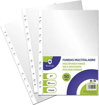 Image de Bismark Couverture plastique multiperforée 50 unités Transparent Transparent One Size
