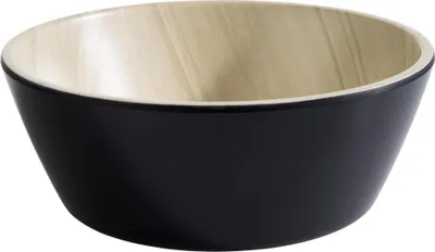 Produktbild von APS 84608 Schale FRIDA, Melamin, Ø 15 cm, Höhe 5,5 cm, schwarz/Holzoptik