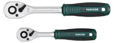 Produktbild von PARKSIDE® Ratschenset 2tlg., Steckschlüsseleinsätze 20tlg. (Ratschenset 2tlg.)