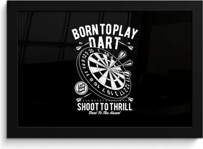 Produktbild von MuchoWow® MuchoWow® Gerahmtes Poster Mancave - Dartscheibe - Darts - Vintage 30x20 cm - Poster mit zchwarzem Bilderrahmen - Kunstdruck - Bild-Poster