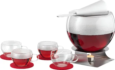 Image de BOHEMIA CRISTAL Set de punch aux pinces à feu 11 pièces