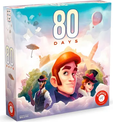 Produktbild von 80 Tage Strategiespiel: Reise um die Welt, Missionen & Abenteuer für 2-4 Spieler ab 10 Jahren