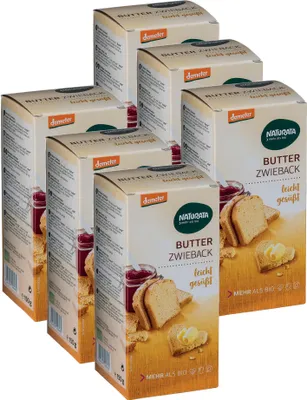 Produktbild von Butter-Zwieback, leicht gesüßt, 6 x 150 g