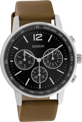 Produktbild von Oozoo Herren Armbanduhr braun Analog Timepieces Lederarmband D2UOC10812