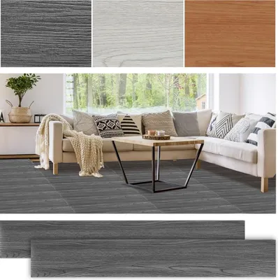 Obrázok produktu pre Izrielar 5m² vinylové podlahy vinyl laminátové samolepiace dosky doska PVC podlahy protišmykové vodotesné 36 kusov vinylových dosiek drevené zrno dosky hrúbka 2 mm (tmavo šedá)