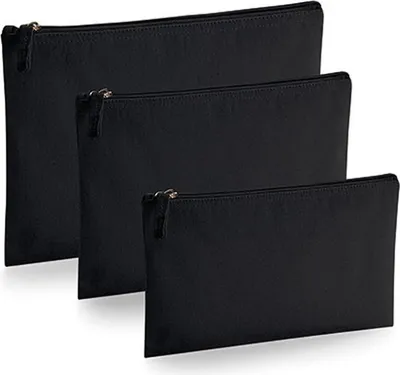 Image de Westford Mill W830 | EarthAware Organic Accessory Pouch - Couleur : Noir - Taille : M