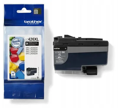 Zdjęcie produktu dla Brother LC-426XLBK, Wysoka (XL) wydajność, Czarny, 1 szt., 6000 stron(y), Jednopak