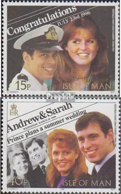 Produktbild von Briefmarken GB - Isle of Man 1986 Mi 317-318 (kompl.Ausg.) postfrisch Hochzeit