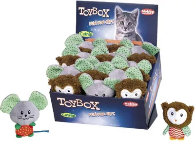 Produktbild von Plüsch Maus oder Eule mit Catnip