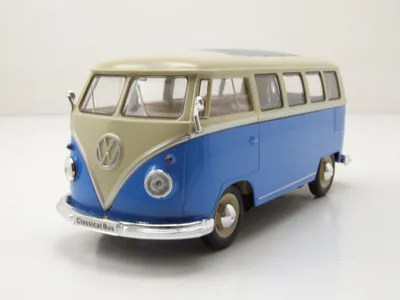 Obrázek produktu pro Welly 22095BW VW Classical Bus T1 1962 modrá bílá 1:24