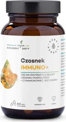 Immagine prodotto di Aura Herbals aglio immuno+ 60 capsule BI7902