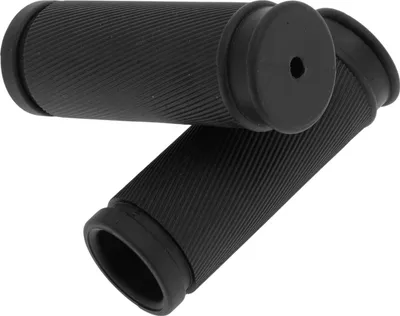 Image de 2 Poignées de vélo, 85mm Design Ergonomique en Caoutchouc pour Enfants avec Protection contre les Chocs pour Tricycle et Vélo d'Équilibre pour Enfants, Noir