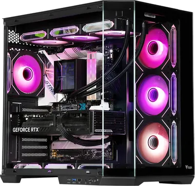 Produktbild von itek DARK CAVE AKU, Tower, PC, Schwarz, ATX, micro ATX, Mini-ITX, Stahl, Gaming