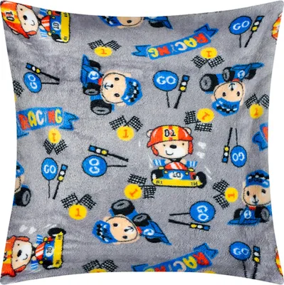 Obrázok produktu pre Vankúš ELLÍK – detský motív – 35 x 40 cm – modrý, sivý