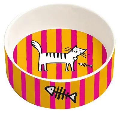 Immagine prodotto di Ciotola per animali domestici - Impress the Cat orange