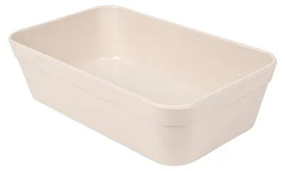 8 Melamin-Schalen, 1300 ml, 23x14x6 cm, Elfenbein