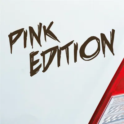Produktbild von Auto Aufkleber Pink Edition Auto Car Tuning Motorrad 15x7 cm Braun Sticker Heckscheibenaufkleber