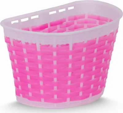 Immagine prodotto di Cestino ruota anteriore cestino bici bambini cestino manubrio bambini accessori bici 12 14 16 pollici cuore rosa bianco